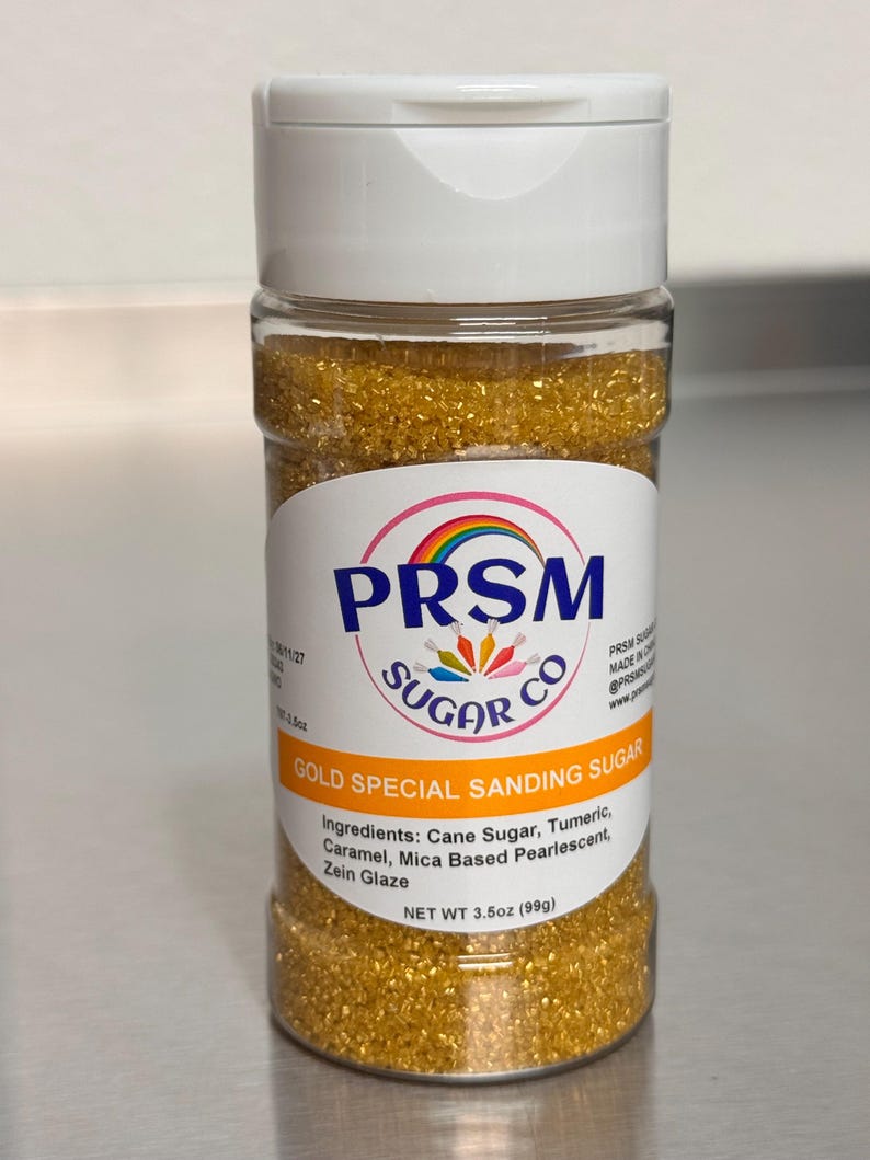 Gold Sanding Sugar 3.5oz